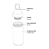 Santeco Yoga Thermosfles Koud/Warm Sakura Pink 500ML - Image 2