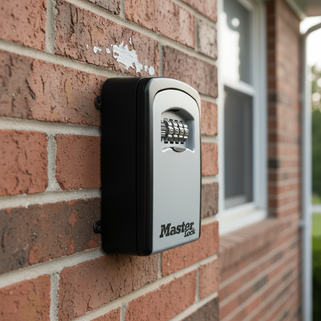 Weerbestendige MasterLock sleutelkluis metalen sleutelbox met code