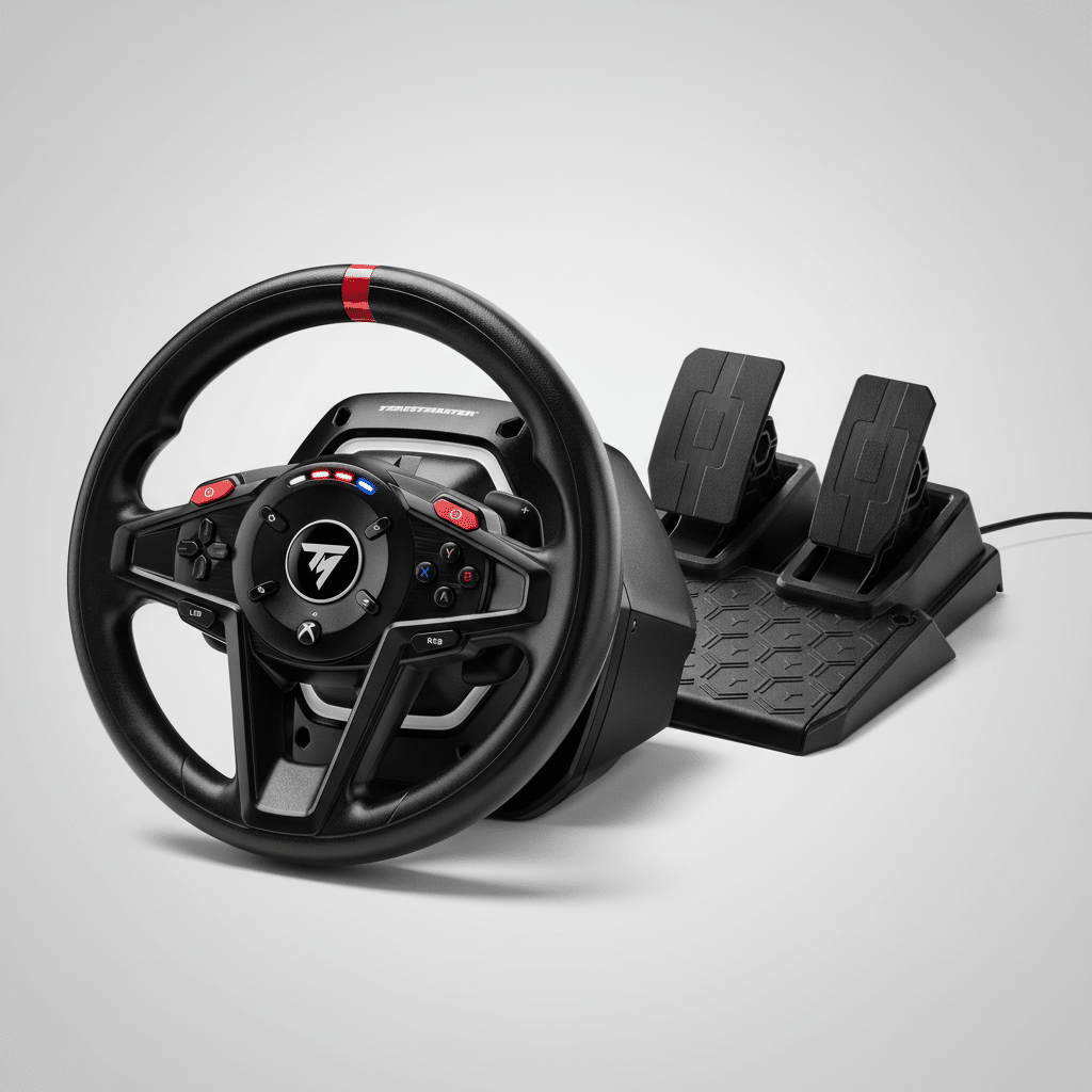 Thrustmaster T128 racestuur met magnetische pedalen – Force Feedback gaming stuur voor Xbox en PC