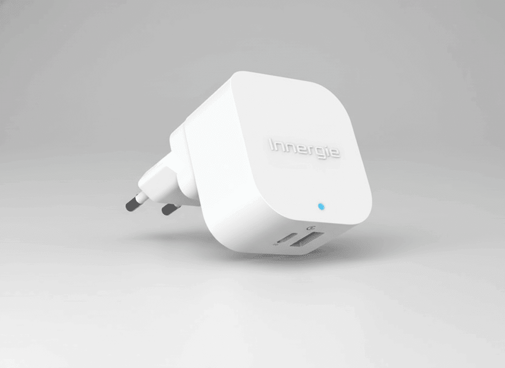 Innergie PowerJoy 30C 30W USB-C snellader in wit – compacte universele oplader voor smartphone en tablet