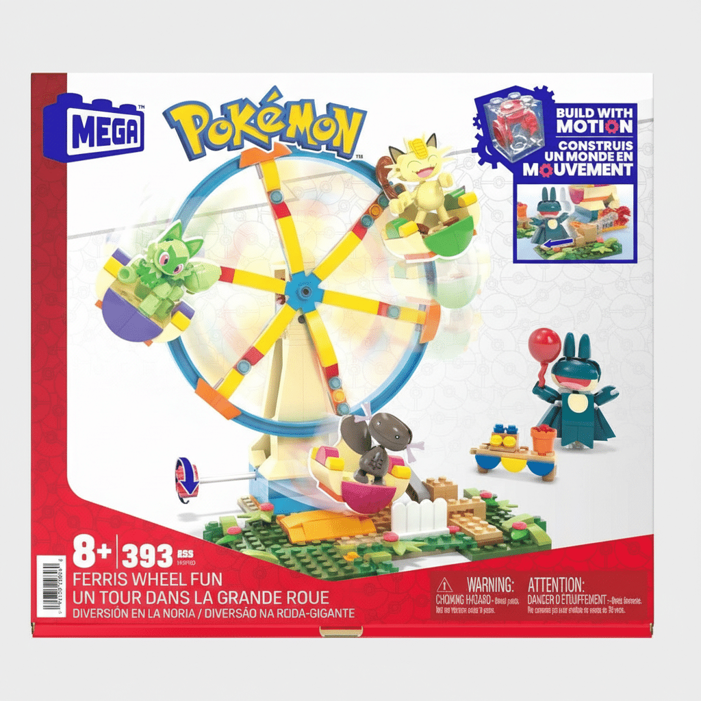 Pokémon MEGA Ferris Wheel Fun bouwset reuzenrad met figuren